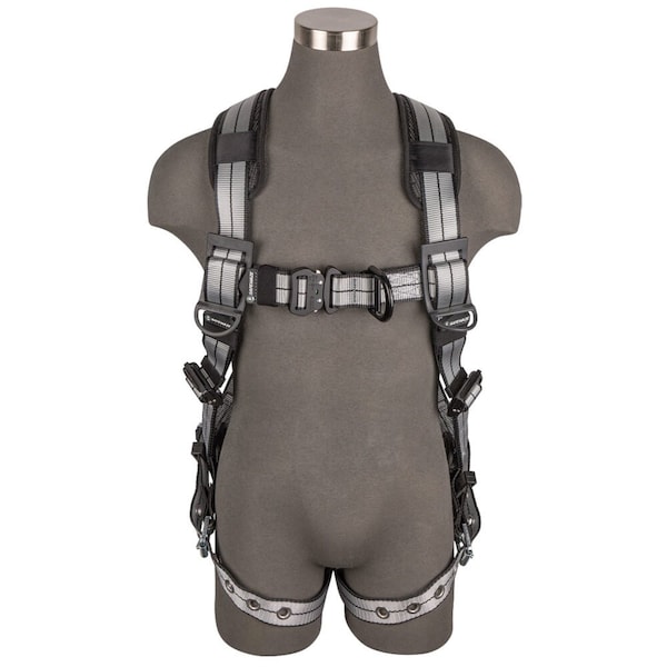 Safewaze PRO+ Slate Full Body Harness: Alu 1D, Alu QC Chest, Alu FD, TB Legs, S 020-1213 - main